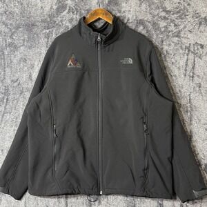 The North Face Apex Chromium Thermal Jacket Mens 2XL Black Full Zip Fleece-lined